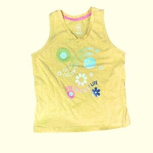 Sleeveless Yellow Shirt “Follow Your Sunshine, Live Your Best Life”